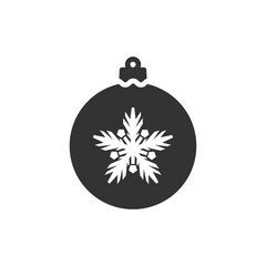 Christmas ball icon isolated on white background. Christmas bauble symbol modern, simple, vector, icon for website design, mobile app, ui. Vector Illustration