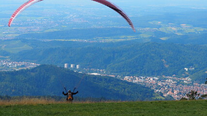 Gleitschirm am Kandel