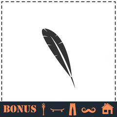 Feather icon flat