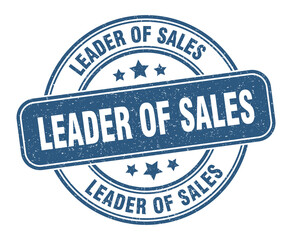 leader of sales stamp. leader of sales label. round grunge sign