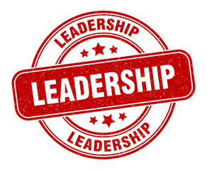 leadership stamp. leadership label. round grunge sign