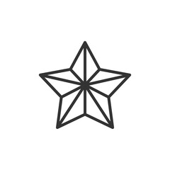 Star icon isolated on white background. Christmas star symbol modern, simple, vector, icon for website design, mobile app, ui. Vector Illustration
