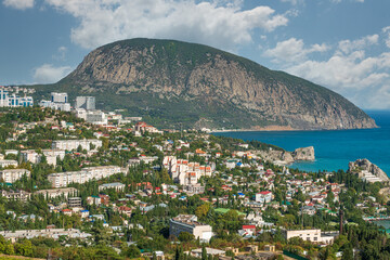 Black sea coast resort town of Gurzuf
