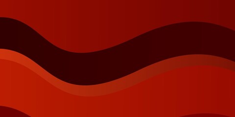 Light Orange vector background with bent lines.