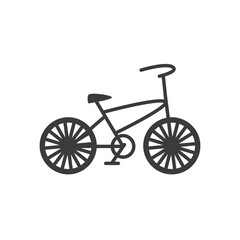 Fototapeta na wymiar bicycle retro transport on white background
