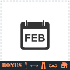 Calendar icon flat