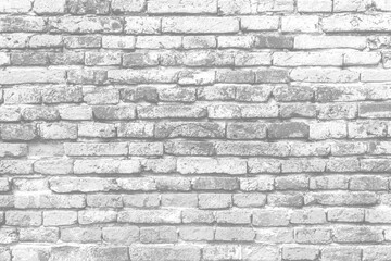 Modern white vintage brick wall texture for background retro white Washed. Old Brick Wall Surface Grungy Shabby Background weathered. texture stained old stucco light gray and paint white brick wall.