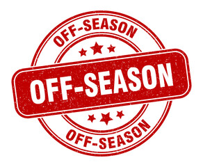 off-season stamp. off-season label. round grunge sign
