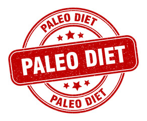 paleo diet stamp. paleo diet label. round grunge sign