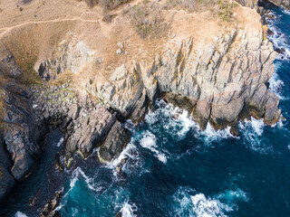 Aerial view of Cape Agalina near resort of Dyuni, Bulgaria