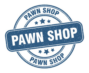 pawn shop stamp. pawn shop label. round grunge sign