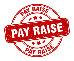 pay raise stamp. pay raise label. round grunge sign