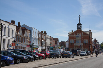 Views of The High Street and Town Hall in Thame, Oxfordshire, UK © Ben
