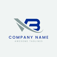 initial VB BV Logo Design.  