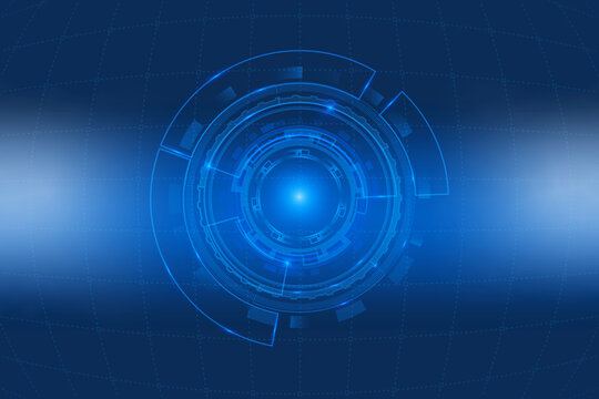Futuristic HUD menu concept. Sci-fi technology design