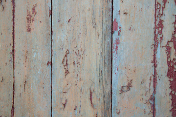 Old wooden cracked wall texture, brick plaster for background use.
