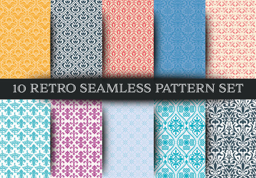 Set of 10 Seamless Pattern