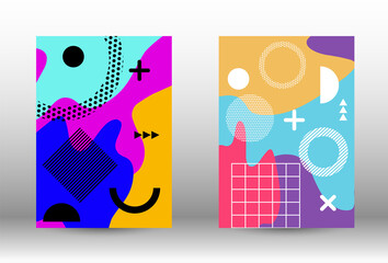 Memphis background set covers.