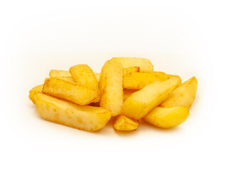 Fried Potato Chips on White
