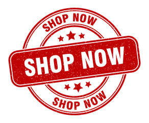 shop now stamp. shop now label. round grunge sign