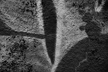 Abstract blurry monochrome background .Paint on the old wall.Black, white, gray.