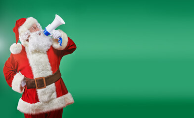 speak into the loudspeaker