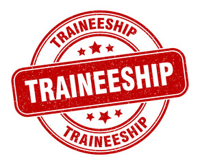 traineeship stamp. traineeship label. round grunge sign
