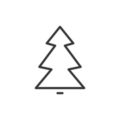Fir tree icon isolated on white background. Christmas symbol modern, simple, vector, icon for website design, mobile app, ui. Vector Illustration