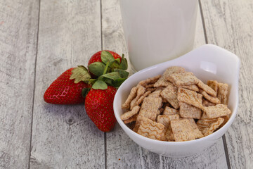 Wheat flakes for breakfast