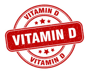 vitamin d stamp. vitamin d label. round grunge sign