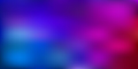 Light blue, red vector gradient blur background.