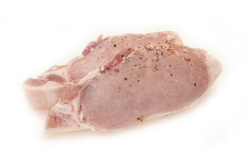 Raw pork meat steak for grill