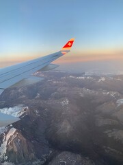 view from airplane window