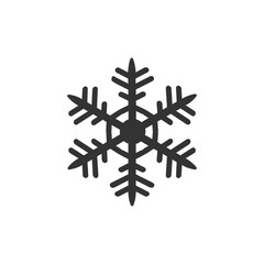 Snowflake icon isolated on white background. Christmas symbol modern, simple, vector, icon for website design, mobile app, ui. Vector Illustration