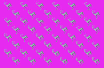  Reindeer pattern on colorful backdrop