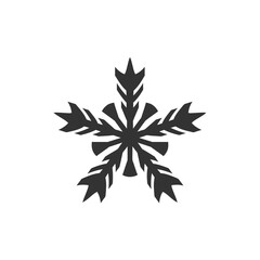 Snowflake icon isolated on white background. Christmas symbol modern, simple, vector, icon for website design, mobile app, ui. Vector Illustration