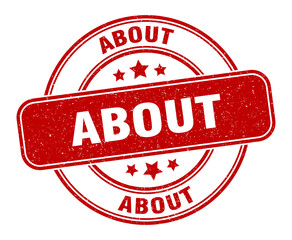 about stamp. about label. round grunge sign