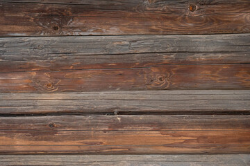 Obraz premium Old dark textured wood background, surface of old brown wood texture