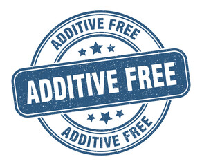 additive free stamp. additive free label. round grunge sign