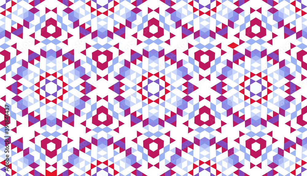 Poster abstract seamless pattern of simple geometric shapes. bright shades of colors.