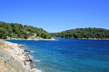 blue bay, Valdarke, island Losinj, Croatia