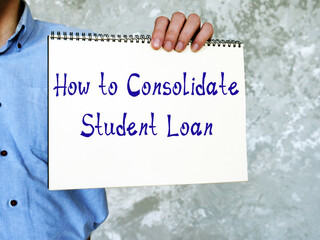 Business concept meaning Loan Entrance Counseling with sign on the sheet.