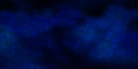 Dark BLUE vector texture with lines, triangles.