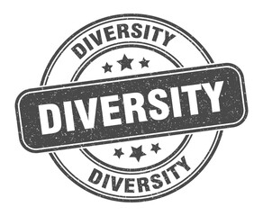 diversity stamp. diversity label. round grunge sign