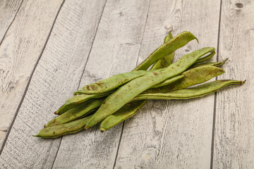 Green bean heap for cooking