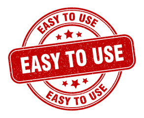 easy to use stamp. easy to use label. round grunge sign