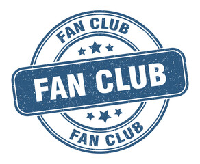 fan club stamp. fan club label. round grunge sign