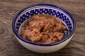 Gurmet venison stew with spices