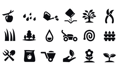 Gardening Icons vector design 