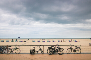 bord de mer sur la côte belge à Oostende
